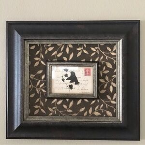 Hummingbird Silhouette Post Card Picture Nancy Shumaker Pallan Art Brown 16x18”